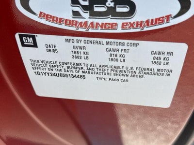 2005 Chevrolet Corvette Base