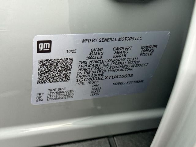 2026 Chevrolet Silverado EV e4WD Crew Cab Max Range LT