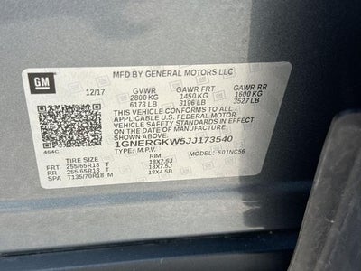 2018 Chevrolet Traverse LT Cloth