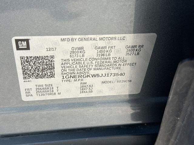 2018 Chevrolet Traverse LT Cloth
