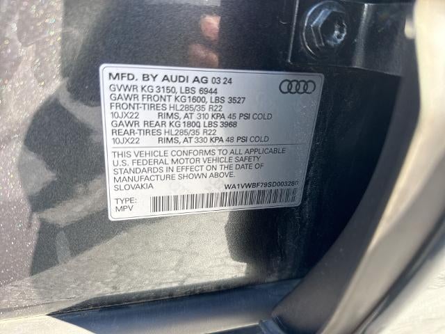 2025 Audi SQ7 Prestige TFSI quattro Tiptronic