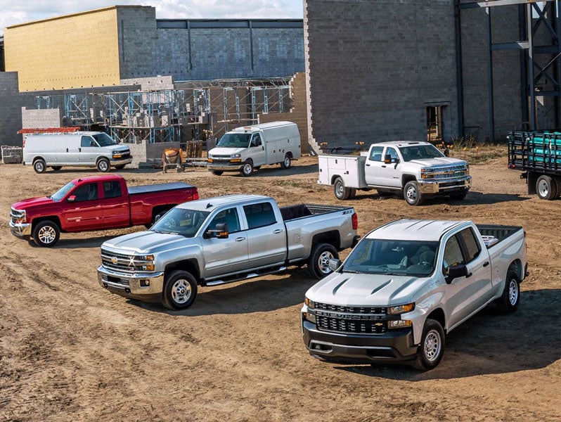 Chevrolet Fleet at construction site