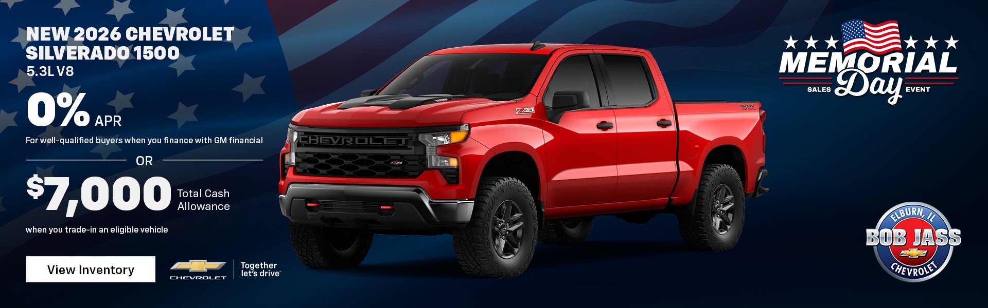 New 2026 Chevrolet Silverado 1500 5.3L V8