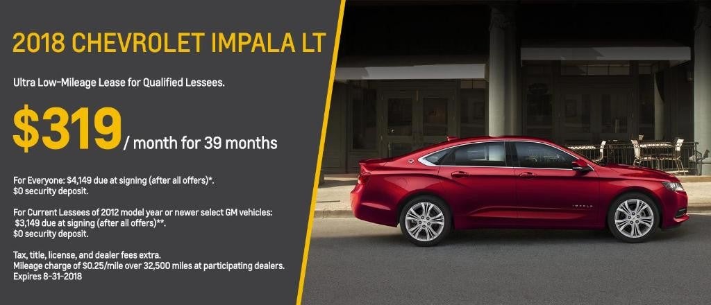 Chevrolet Impala Lease Offer