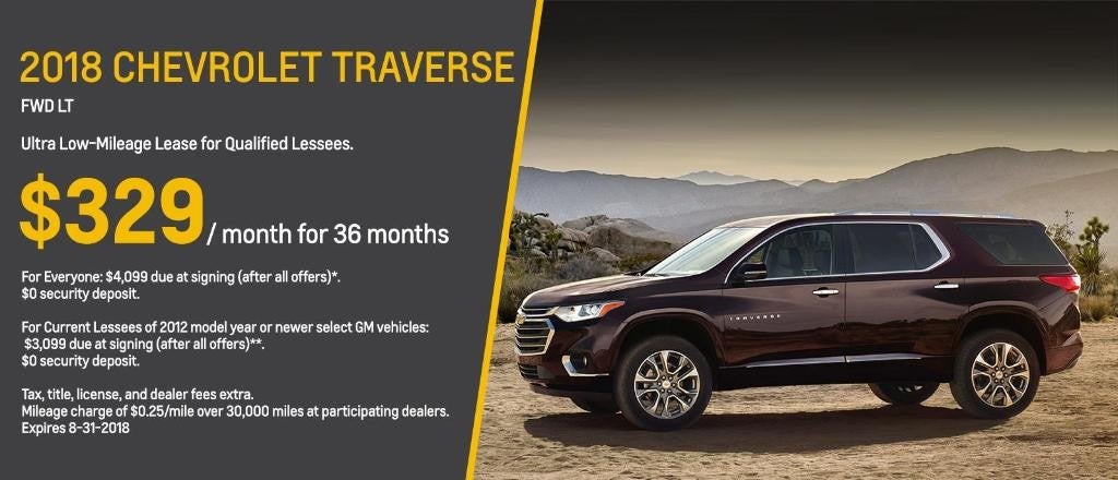 Chevrolet traverse Lease Offer