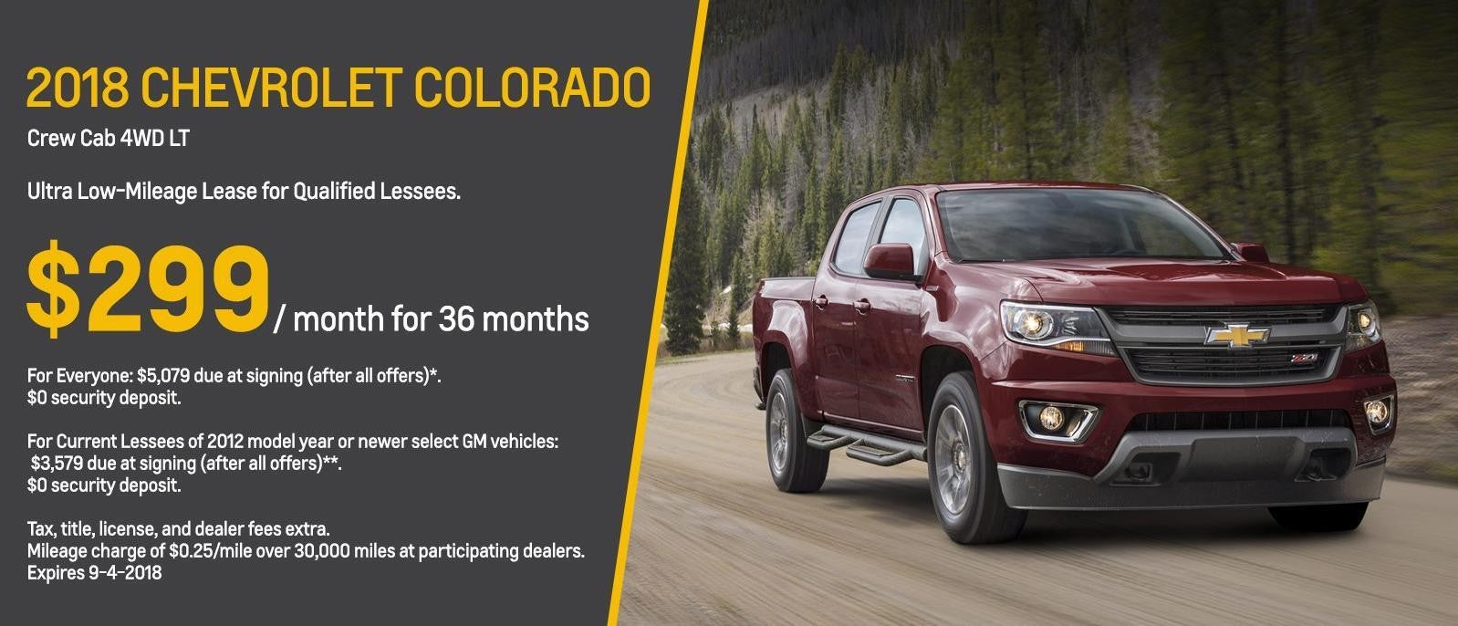 Chevrolet colarado Lease Offer