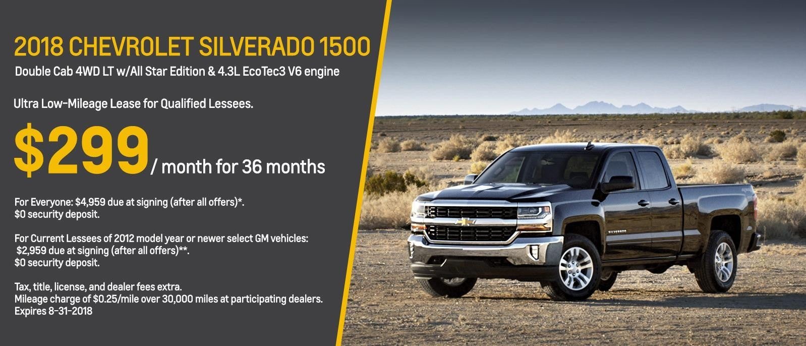 Chevrolet silverado Lease Offer